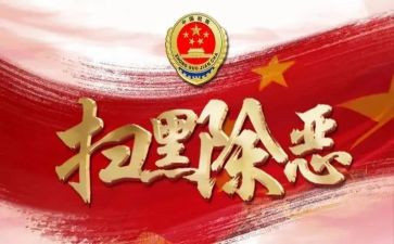 扫?除恶工作总结5篇