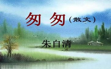 ?w匆匆读后感通用5篇