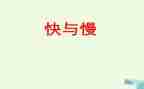 快与慢为主题的作文优秀5篇