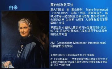 学蒙台梭利的心得体会7篇