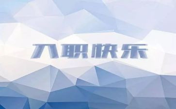 新员工入职的工作心得体会5篇