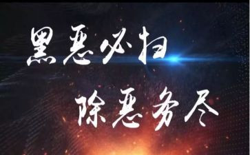 扫黑除恶月总结8篇