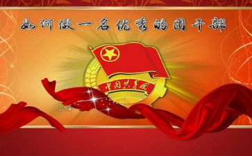 优秀团干部的事迹5篇