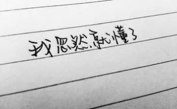 我懂了作文优秀7篇