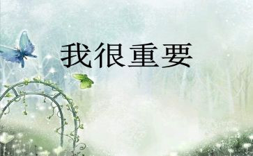 我很重要作文7篇